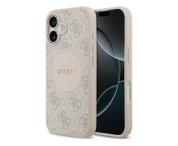 Etui / obudowa na smartfona Guess 4G Circle Classic Logo MagSafe do iPhone 17 różowy